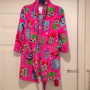 Girls owl robe